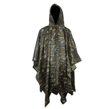 Load image into Gallery viewer, Rain Military Waterproof Camo Raincoat - Poncho for Camping, Fishing, Motorcycle, etc.