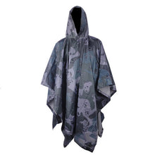 Load image into Gallery viewer, Rain Military Waterproof Camo Raincoat - Poncho for Camping, Fishing, Motorcycle, etc.