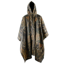 Load image into Gallery viewer, Rain Military Waterproof Camo Raincoat - Poncho for Camping, Fishing, Motorcycle, etc.