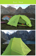 Load image into Gallery viewer, Naturehike Outdoor 2 Person Camping Tent Ultralight Tent One Bedroom Man 4 Season Waterproof Tents