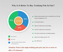 Load image into Gallery viewer, Pioneer Ultra-light Adjustable Trekking Stick Alpenstock Carbon Fiber Pole 1pc