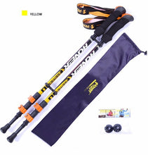 Load image into Gallery viewer, Pioneer Ultra-light Adjustable Trekking Stick Alpenstock Carbon Fiber Pole 1pc