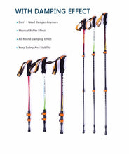 Load image into Gallery viewer, Pioneer Ultra-light Adjustable Trekking Stick Alpenstock Carbon Fiber Pole 1pc