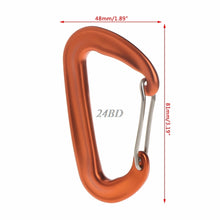 Load image into Gallery viewer, Aviation Aluminum 12KN Hammock Safety Balance Carabiner