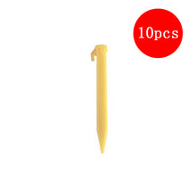 Load image into Gallery viewer, New 10 Pcs Outdoor Travel Camping Tents Stakes Pegs Pins Trip Plastic Heavy Duty Tent Nails Fixing Tent Mat Stake Nails