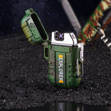 Load image into Gallery viewer, Waterproof USB Plasma Lighter Double Arc For Outdoor Camping Sports Cigarette Lighter For Smoking