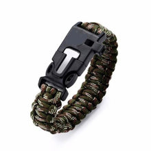 Load image into Gallery viewer, New Mens Outdoor Tool Camping Equipment  Multifunctional Outdoor Survival Bracelet Fishing Line Hooks Compass Survival Wristband